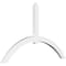 Ekena Millwork Archdale Architectural Grade PVC Gable Bracket, 108"W x 67 1/2"H x 4"D x 6"F, 15/12 Pitch GBP108X68X0406ARC00 - alternate 1